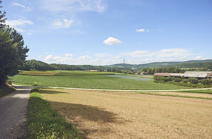 Bild Richtung Westen vor Betriebsbeginn.